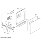 Схема №3 SGS43F62EU с изображением Передняя панель для посудомойки Bosch 00706978
