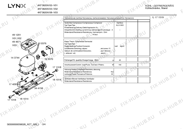Схема №2 4KF3820A с изображением Инструкция по эксплуатации для холодильника Bosch 00591093