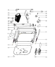 Схема №5 ADPF 851 WH с изображением Держатель для электропосудомоечной машины Whirlpool 482000018849