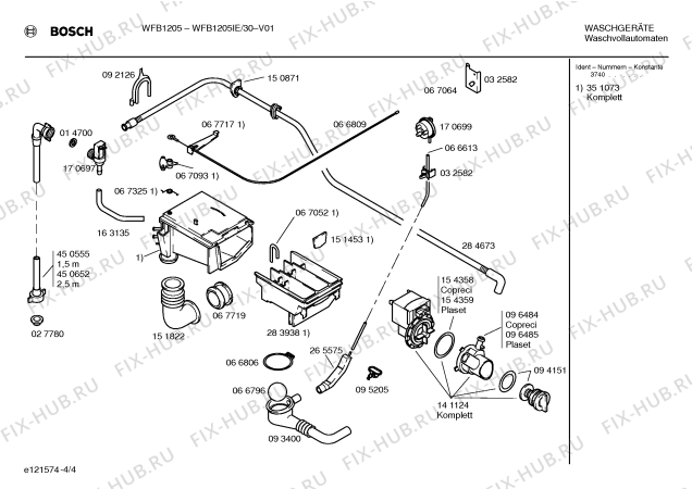 Схема №3 WFB1205IE BOSCH WFB 1205 с изображением Кабель для стиральной машины Siemens 00353529