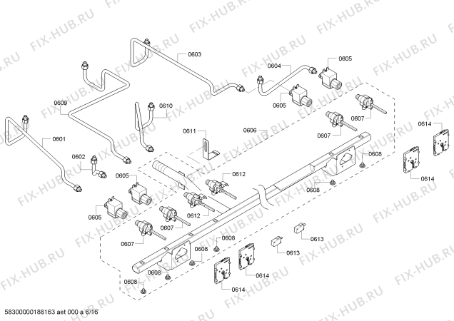 Схема №7 PRD486NLGU Thermador с изображением Крепежный набор для духового шкафа Bosch 00706471