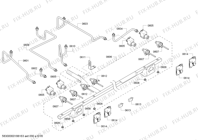 Схема №7 PRD486NLGU Thermador с изображением Скоба для плиты (духовки) Bosch 00791392