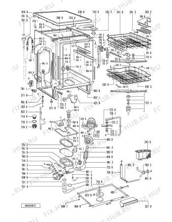 Схема №2 ADP 941/2 WH с изображением Микромодуль для посудомоечной машины Whirlpool 481221478228