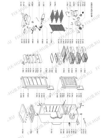 Схема №1 CBA 281/AL с изображением Панель управления для холодильника Whirlpool 481246469101