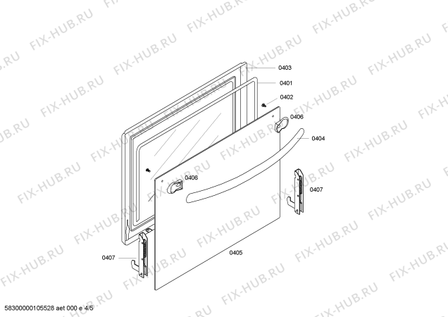 Схема №3 HSS122020I с изображением Стеклокерамика для плиты (духовки) Bosch 00242571