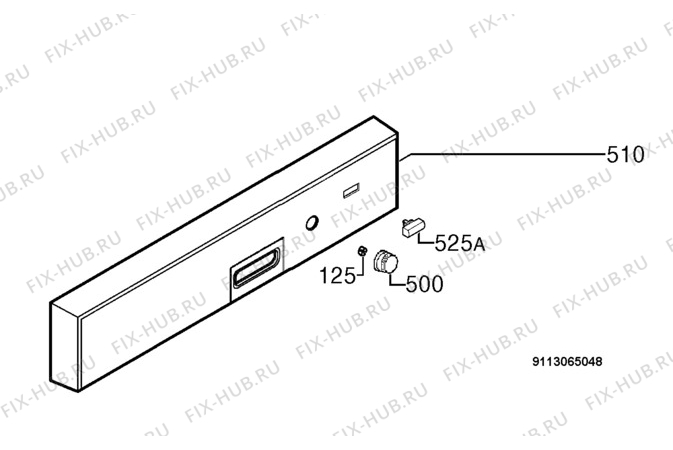 Взрыв-схема посудомоечной машины Aeg Electrolux GS60AI220 - Схема узла Command panel 037