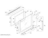 Схема №2 HBR43S450A с изображением Фронтальное стекло для духового шкафа Bosch 00688409