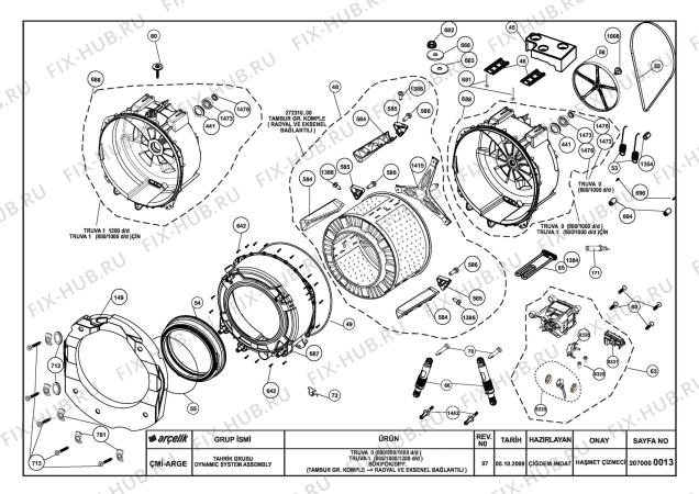 Схема №6 BEKO WMD 76100 (7140181100) с изображением Электропроводка для стиралки Beko 2875800200