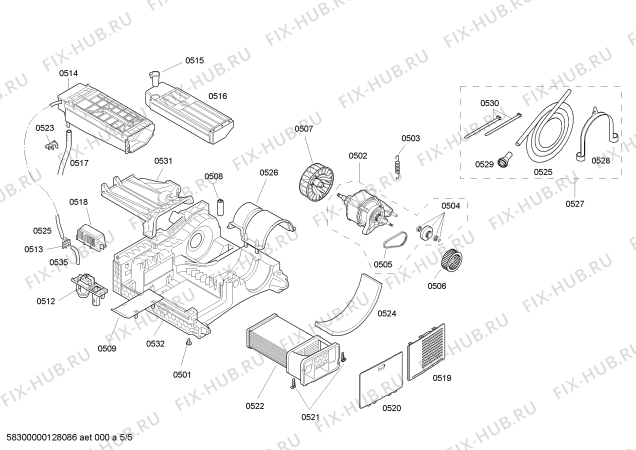 Схема №2 3SC930A с изображением Панель управления для сушильной машины Bosch 00666418