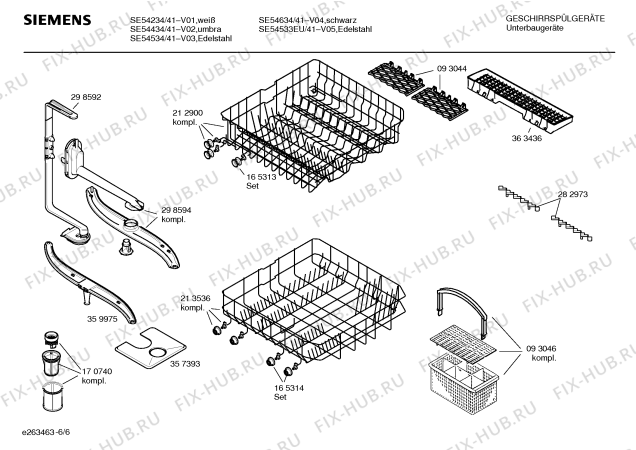 Схема №2 SE34234SK с изображением Инструкция по эксплуатации для посудомойки Siemens 00580744