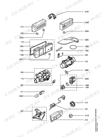 Взрыв-схема посудомоечной машины Privileg PROCOM76650IW,10584 - Схема узла Electrical equipment 268