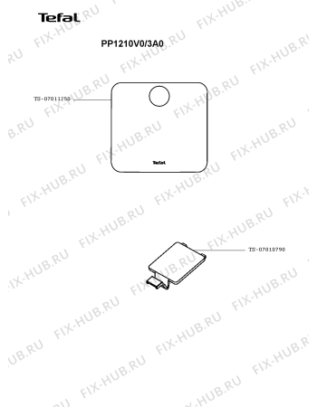 Схема №1 PP1210V0/3A0 с изображением Измеритель для напольных и кухонных весов Tefal TS-07011250