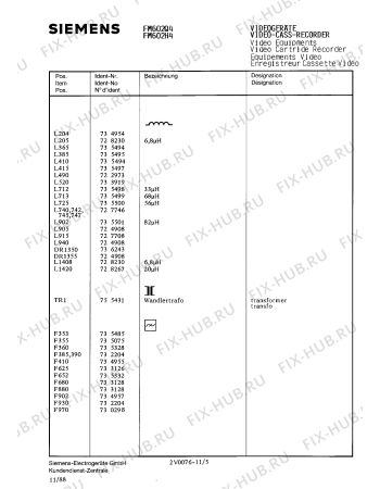 Взрыв-схема телевизора Siemens FM602H4 - Схема узла 06