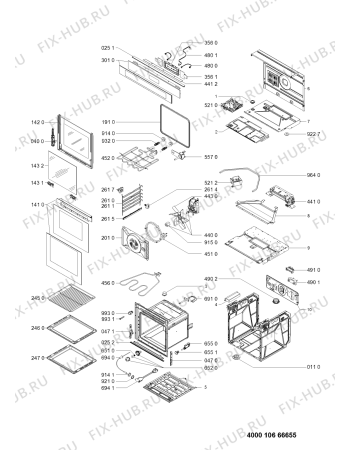 Схема №1 BCTMS9100IX2 (F091033) с изображением Наставление для плиты (духовки) Indesit C00355304