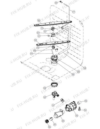 Схема №2 DM 37 SF   -SS Bi (900000993, DW20.1) с изображением Панель управления для электропосудомоечной машины Gorenje 266232