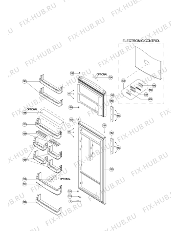 Взрыв-схема холодильника Arthurmartinelux AND48601X - Схема узла Section 3