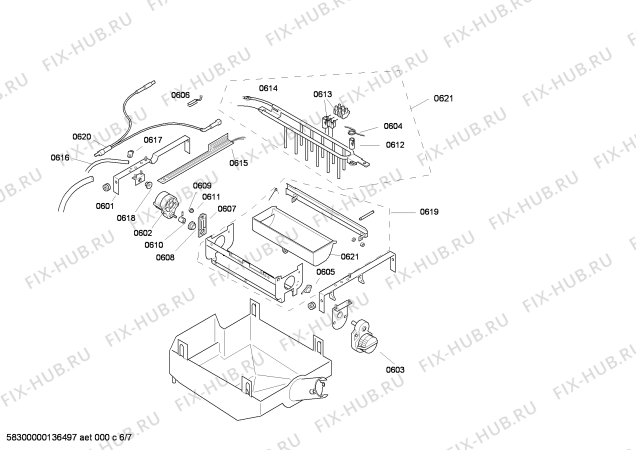 Схема №6 RX496210 с изображением Дисплейный модуль для холодильной камеры Bosch 00647341