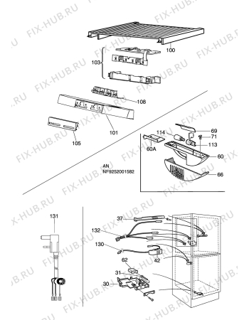 Взрыв-схема холодильника Aeg Electrolux S76378-KG1 - Схема узла C10 Electric