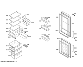 Схема №3 KGS36A45 с изображением Дверь для холодильной камеры Siemens 00249000