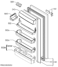 Схема №1 SKS98840S2 с изображением Дверка для холодильника Aeg 2064581073