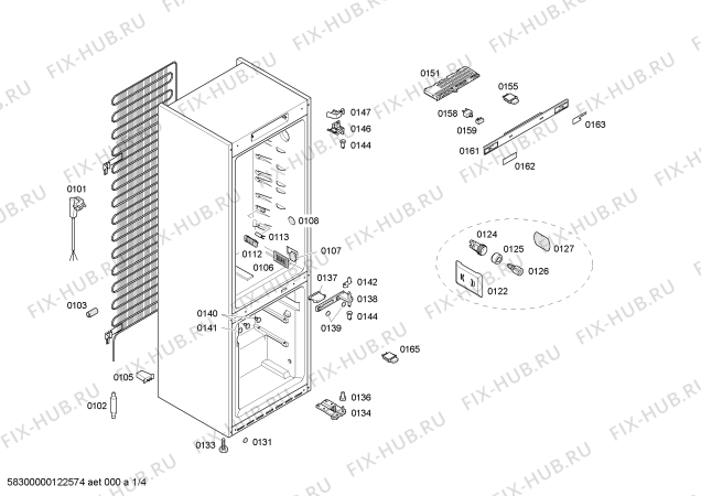 Схема №2 KDN30X00 с изображением Ручка двери для холодильной камеры Bosch 00660753