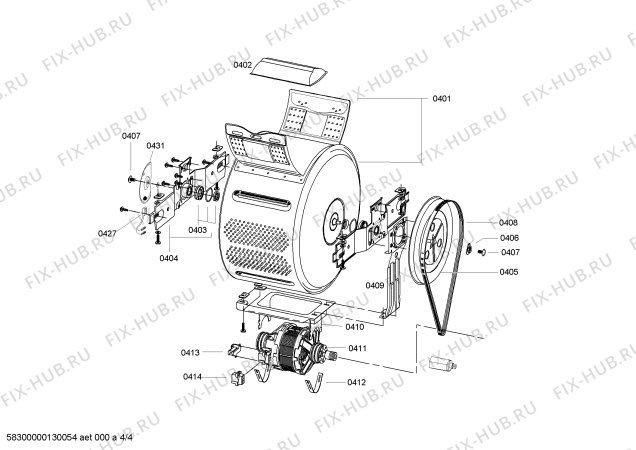 Схема №1 4TL750B с изображением Силовой модуль для стиральной машины Bosch 00673551