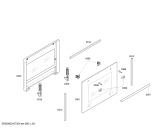 Схема №1 B1122N0 MEGA 4122N с изображением Внешняя дверь для электропечи Bosch 00443099