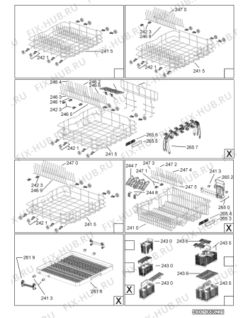 Взрыв-схема посудомоечной машины Whirlpool KDFX6041 (F091675) - Схема узла