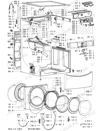 Схема №2 082 WT/GY-MX с изображением Декоративная панель для стиральной машины Whirlpool 481245215988