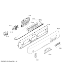 Схема №4 SGU45M52SK с изображением Передняя панель для электропосудомоечной машины Bosch 00661550