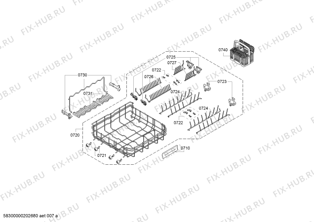 Схема №6 SHEM78WH5N, SilencePlus 42 dBA с изображением Модуль управления, запрограммированный для посудомоечной машины Bosch 11019675