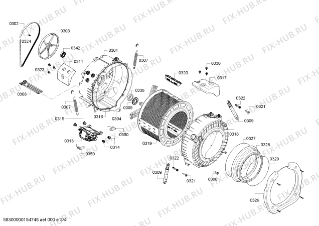 Схема №3 WIA24200GC с изображением Кнопка для стиралки Siemens 00650656