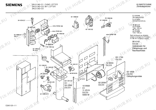 Схема №1 2NU4362 с изображением Сопротивление для стиральной машины Bosch 00021668