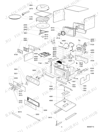 Схема №1 AMW 528 AL с изображением Запчасть для свч печи Whirlpool 481240478926