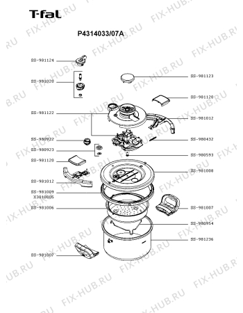 Схема №1 P4314033/07A с изображением Кастрюля для духовки Seb SS-981122