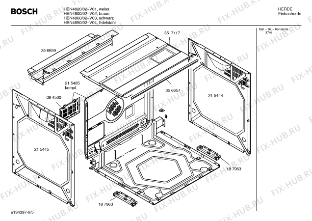 Схема №4 HBN4820 с изображением Инструкция по эксплуатации для электропечи Bosch 00581529