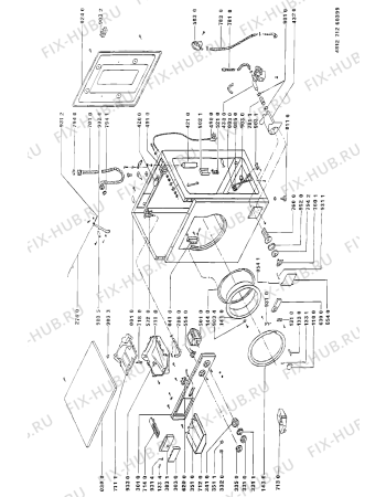 Схема №1 AWL 500 с изображением Электролиния для стиральной машины Whirlpool 481932058298