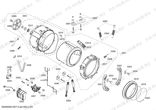Схема №4 WFMC1001UC Nexxt 100 Series с изображением Кабель для стиралки Bosch 00610191