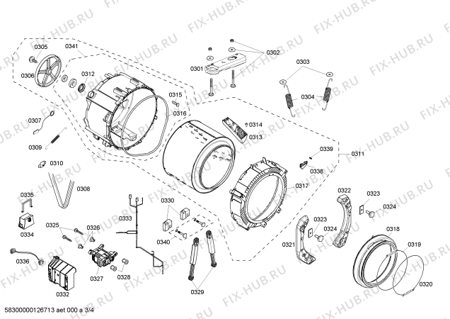 Схема №4 WFMC1001UC Nexxt 100 Series с изображением Кабель для стиралки Bosch 00610193