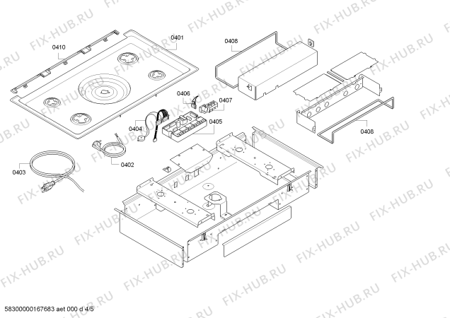 Схема №3 CG492111 с изображением Решетка для плиты (духовки) Bosch 00668311