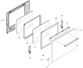 Схема №3 BOP7115AW (236595, B600PIRO) с изображением Дверка для плиты (духовки) Gorenje 253588