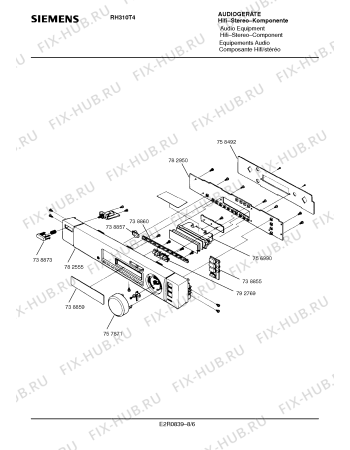 Схема №5 RH310T4 с изображением Дисплей для звукотехники Siemens 00758554