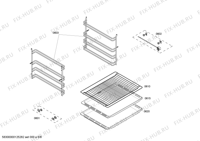 Схема №4 B4542N0 с изображением Панель управления для плиты (духовки) Bosch 00666173