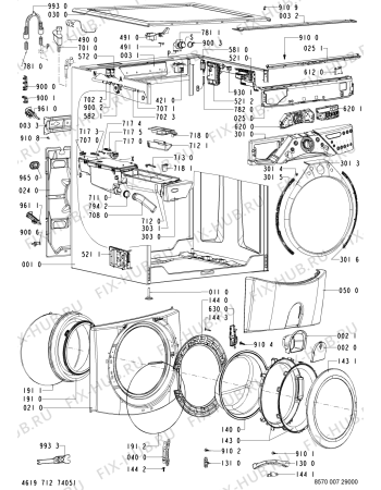 Схема №2 MAXY 13 - MA с изображением Соединительный элемент для стиралки Whirlpool 480111101616
