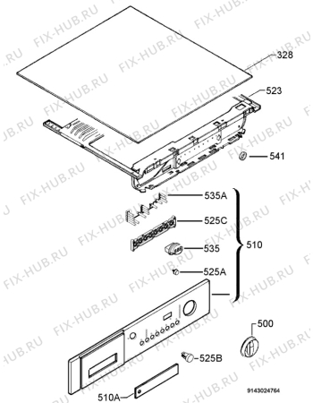 Взрыв-схема стиральной машины Zanussi ZTI1029 - Схема узла Command panel 037