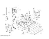 Схема №4 SGS46M88II с изображением Передняя панель для электропосудомоечной машины Bosch 00663875
