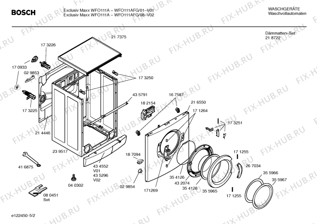 Схема №1 WFO111AFG Exclusiv Maxx WFO 111A с изображением Панель управления для стиральной машины Bosch 00434525