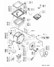 Схема №1 AWE 4616 с изображением Декоративная панель для стиралки Whirlpool 480110100074