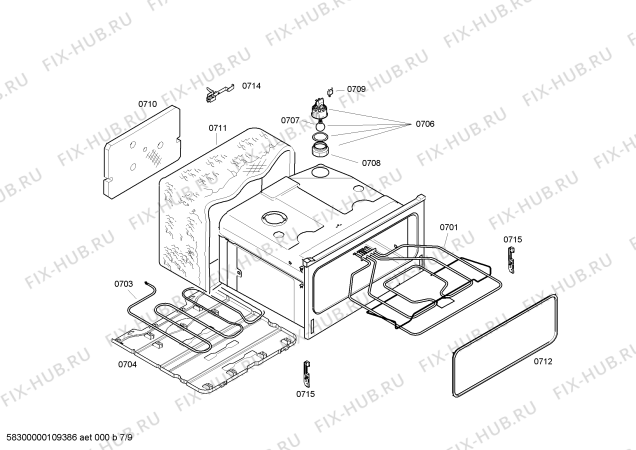 Схема №5 U1322N0GB с изображением Ручка управления духовкой для электропечи Bosch 00428400