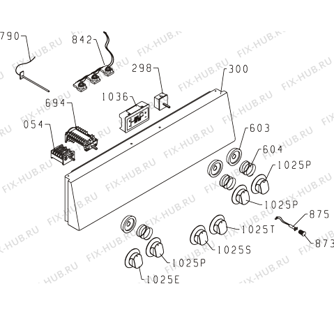 Схема №1 KC67433BX (272069, K24T2-134VE) с изображением Кнопка (ручка регулировки) для духового шкафа Gorenje 243867